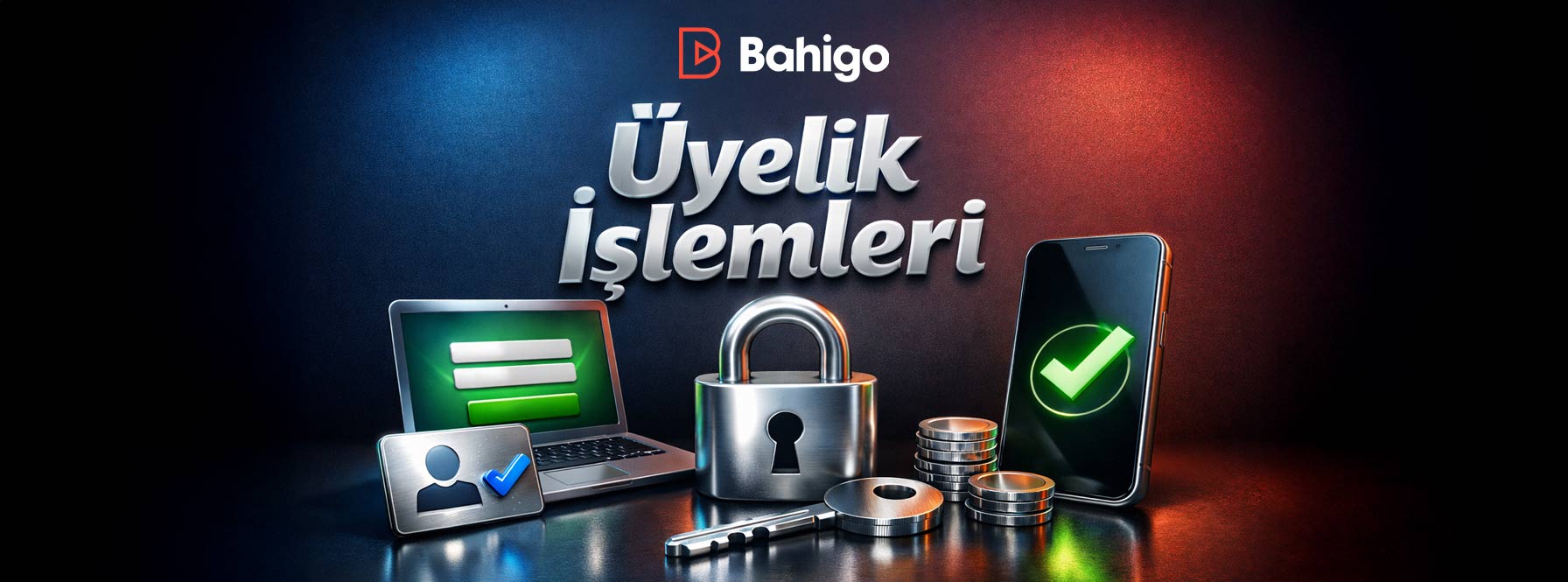 Hızlı ve güvenli üyelik işlemlerini gösteren görsel